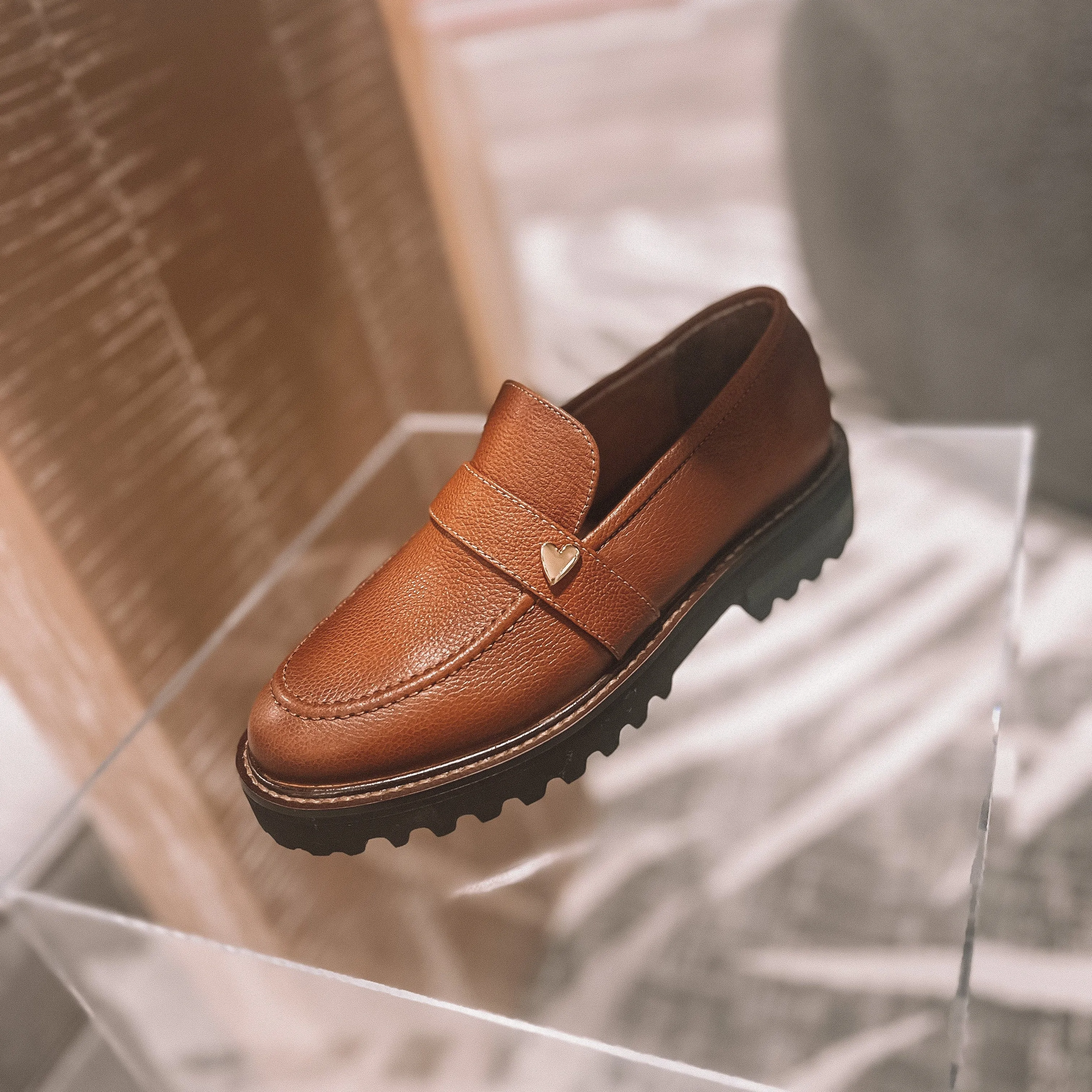 Monique Loafers - Camel [ NO RETURN - NO EXCHANGE ]