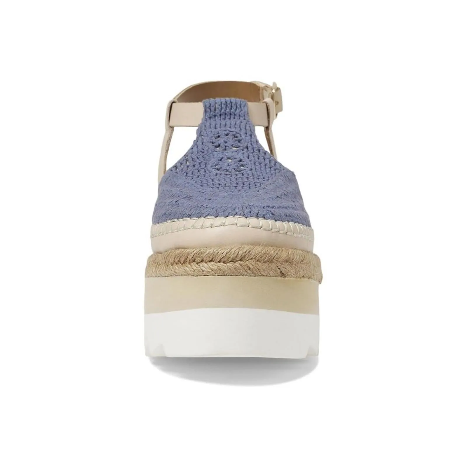 Morning In Mykonos Seascape Blue Espadrille Sandals
