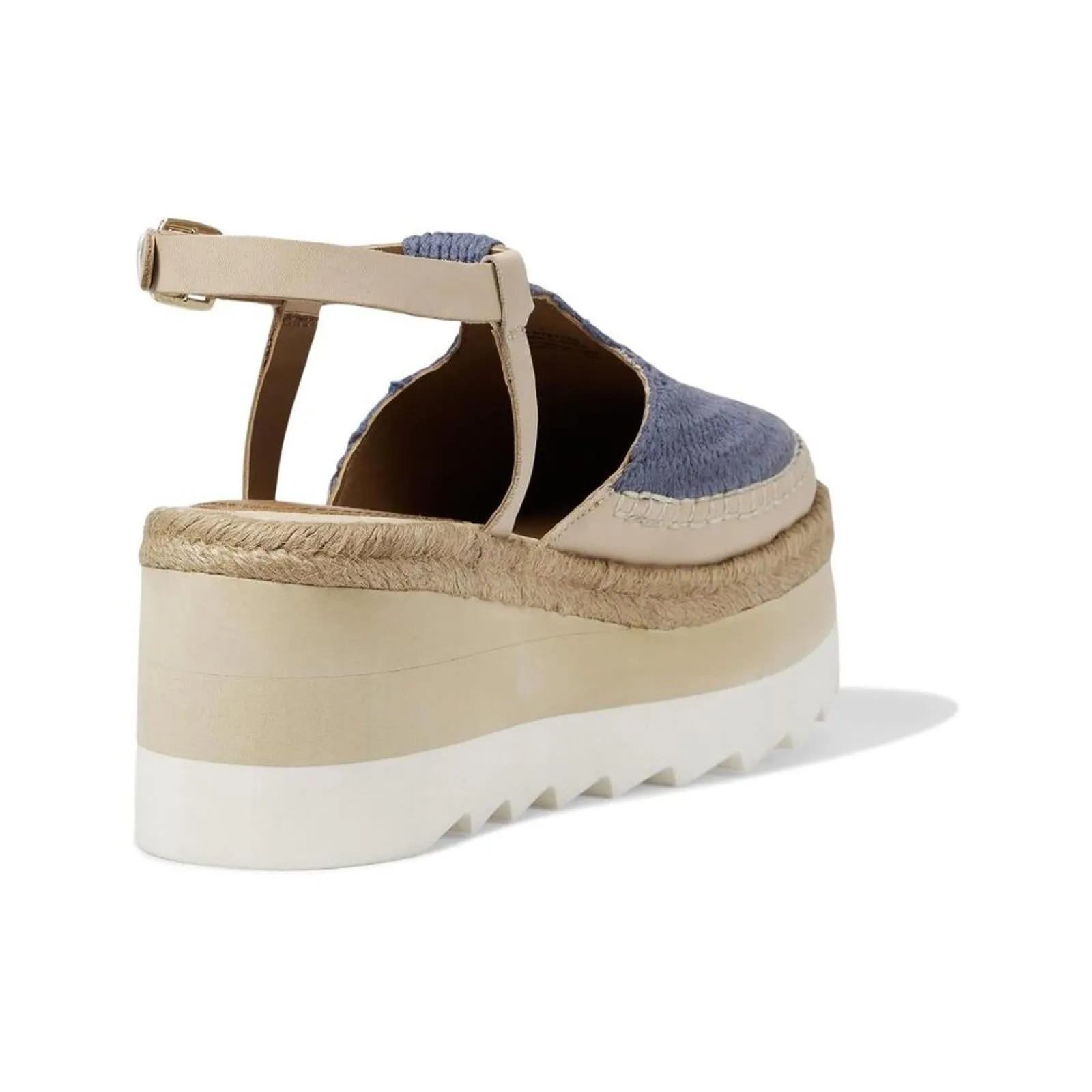 Morning In Mykonos Seascape Blue Espadrille Sandals