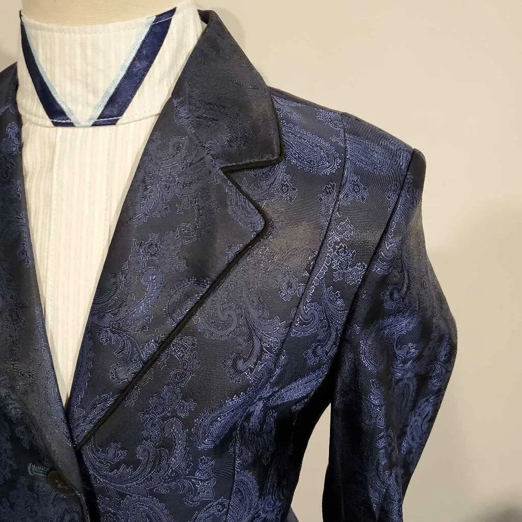 Navy Brocade Hunt Coat