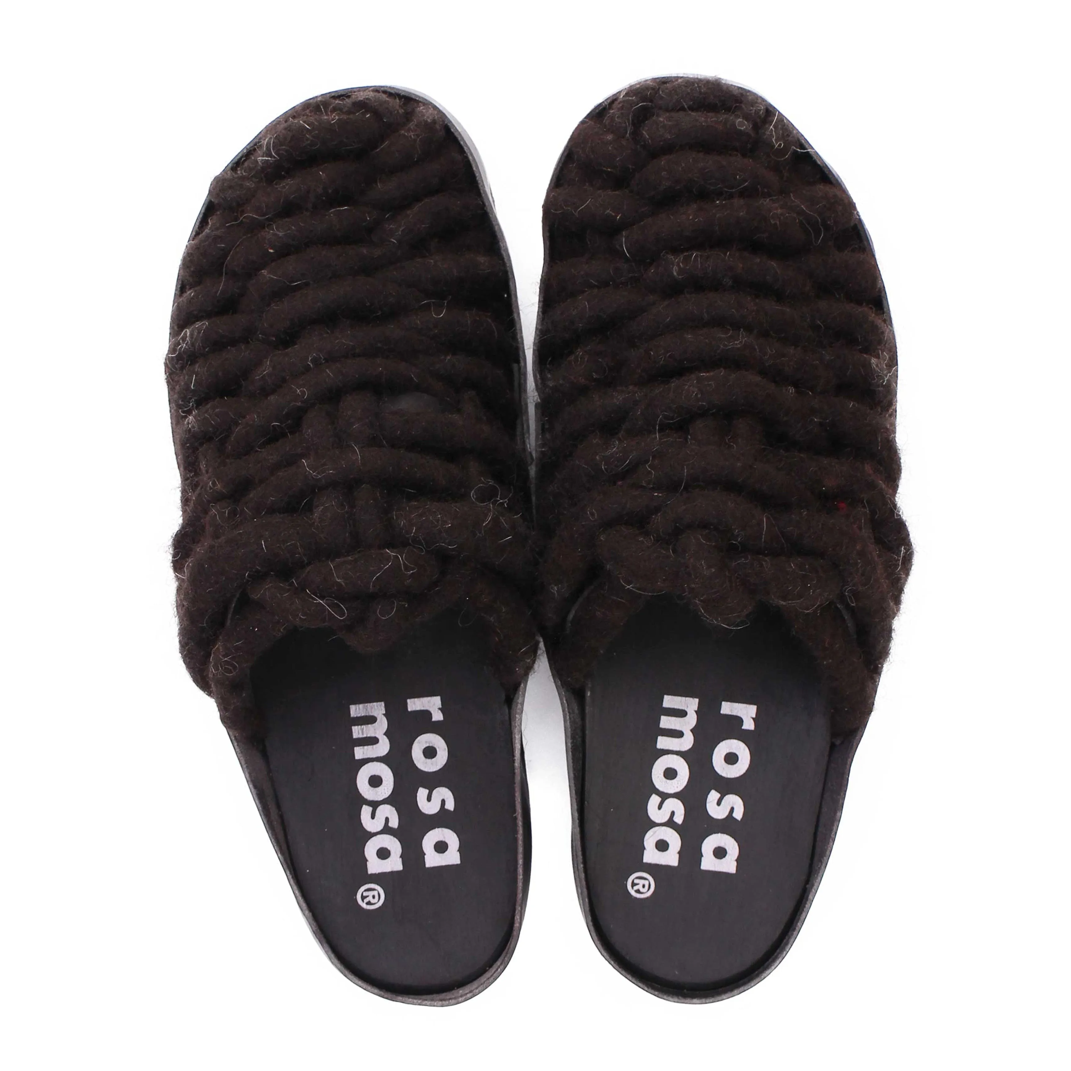 NET PANTO WOOL CLOG   All Black