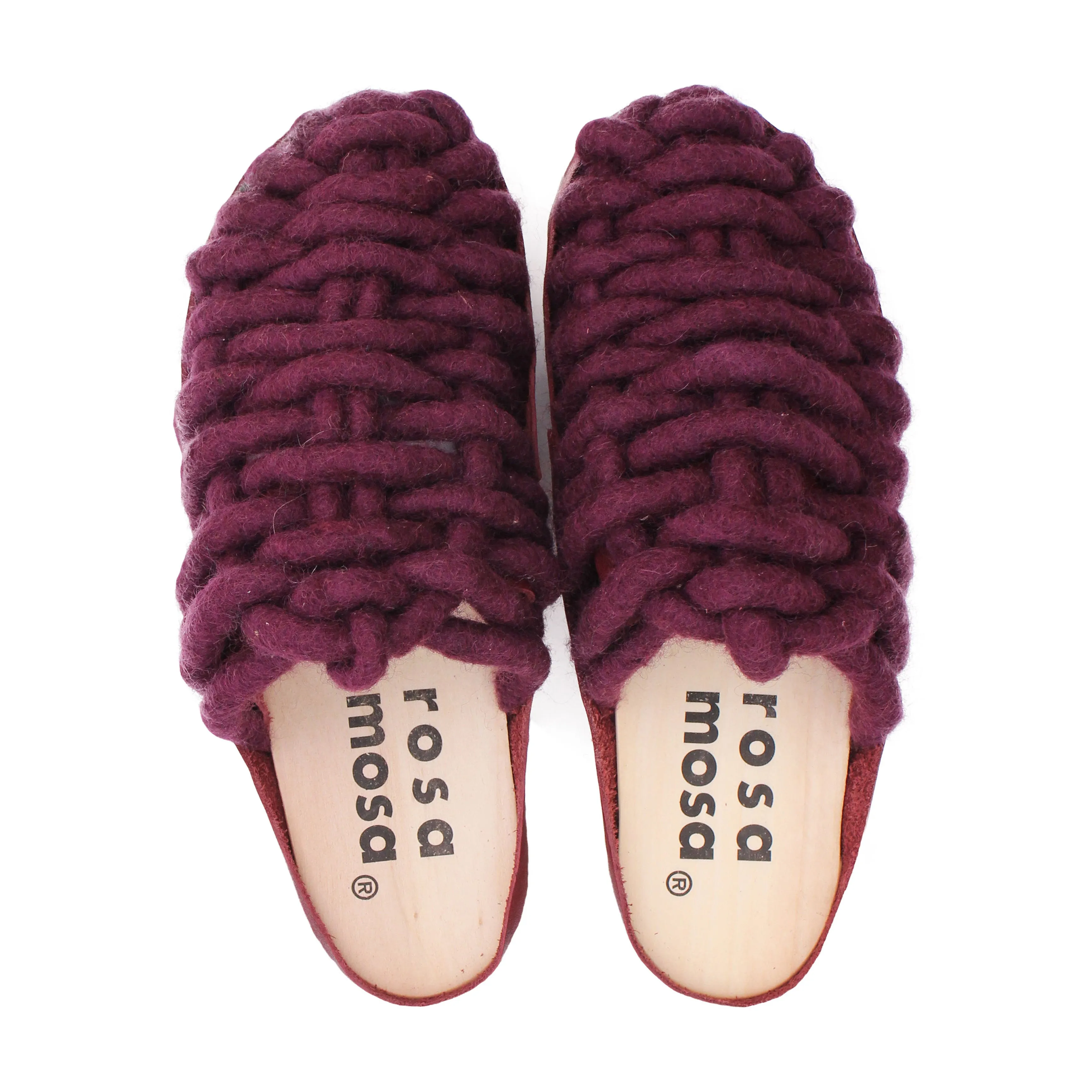 NET PANTO WOOL CLOG   Mauve