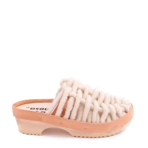 NET PANTO WOOL CLOG   Natural
