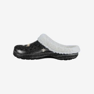 New Orleans Saints Womens Sherpa Lined Glitter Clog