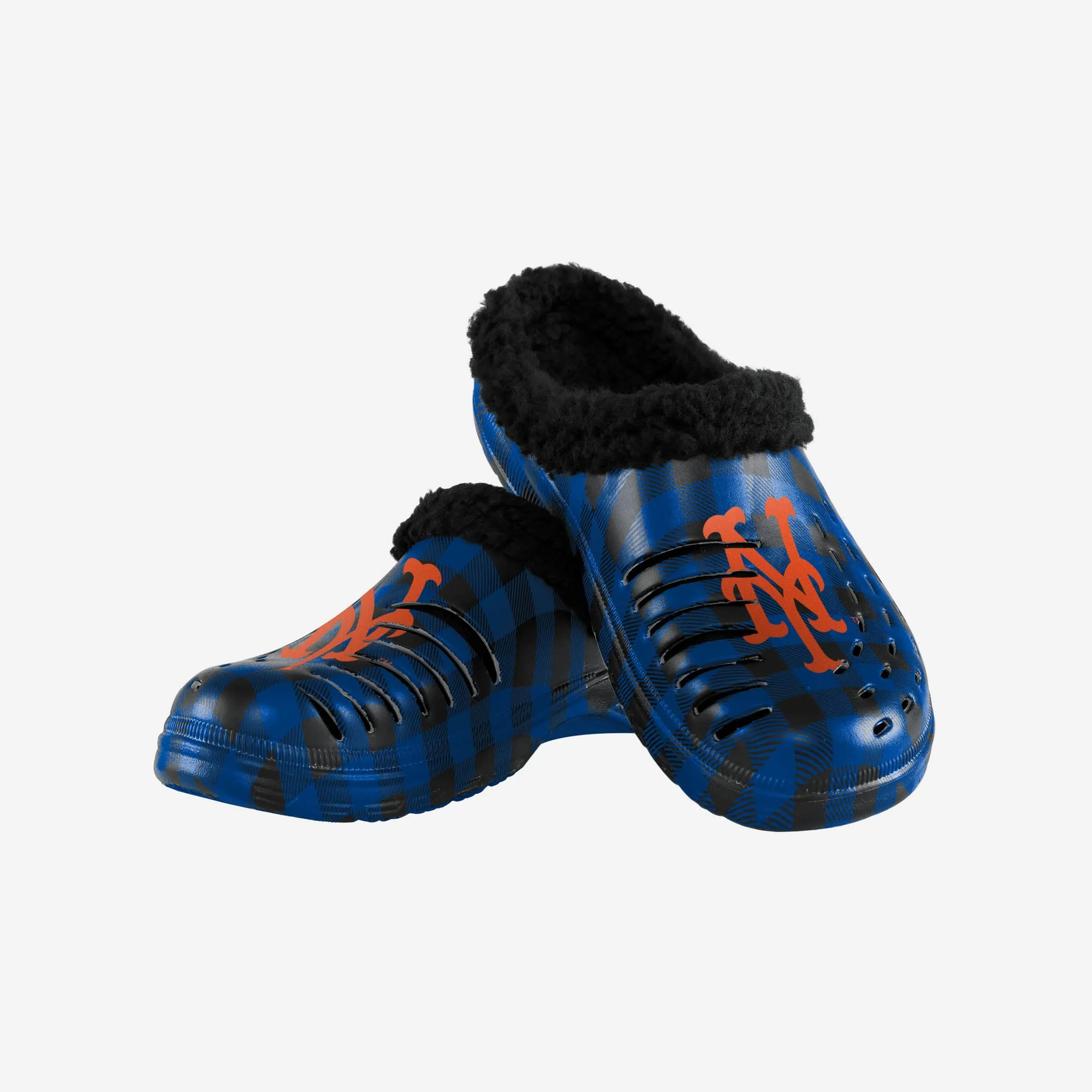 New York Mets Sherpa Lined Buffalo Check Clog