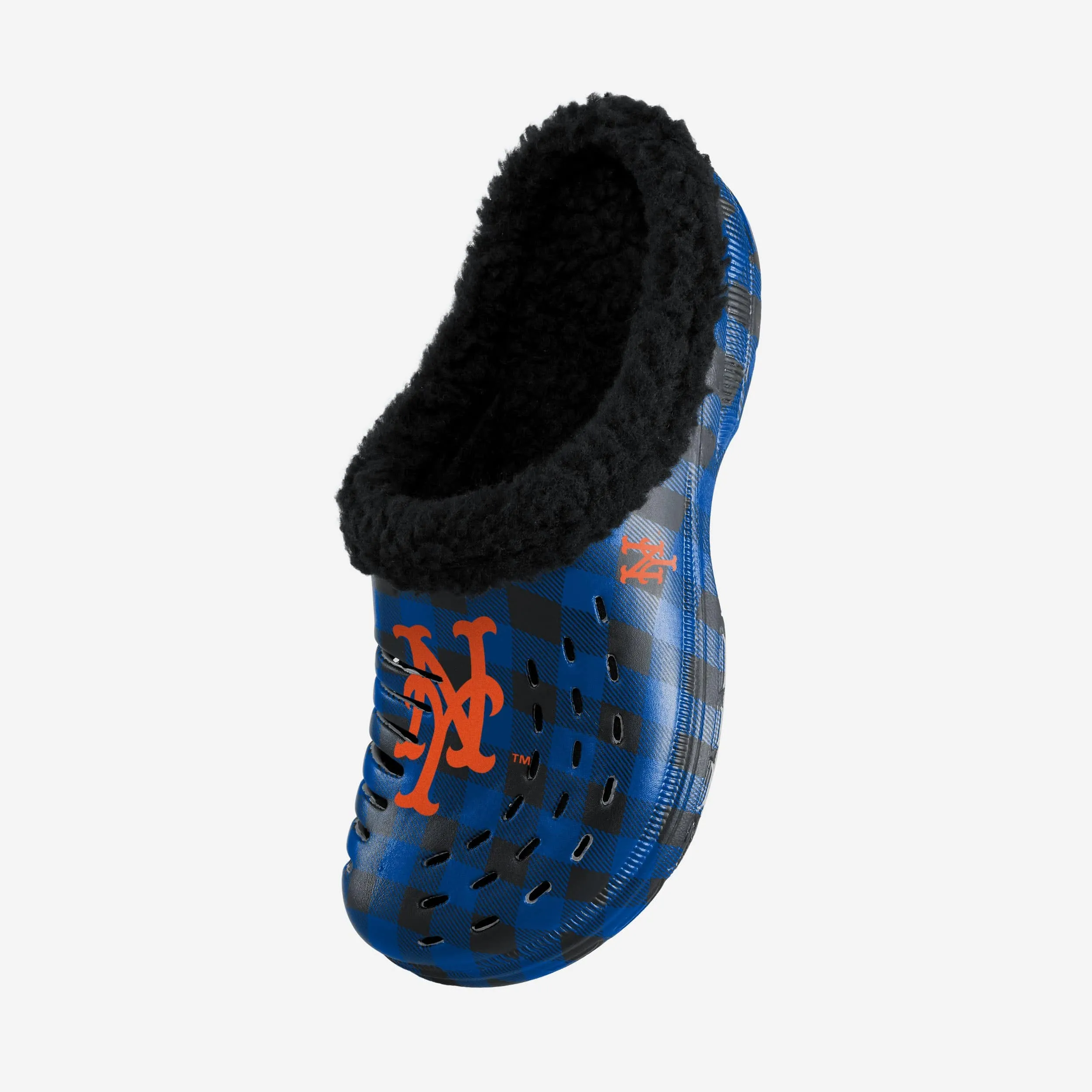 New York Mets Sherpa Lined Buffalo Check Clog