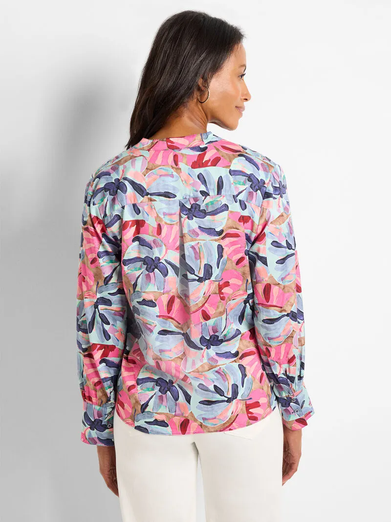 NIC ZOE Firework Foliage Woven Top