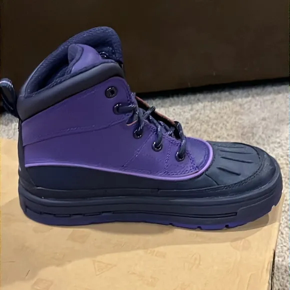 Nike Woodside duck boots new 524877 500 TD C boys girls purple little girl