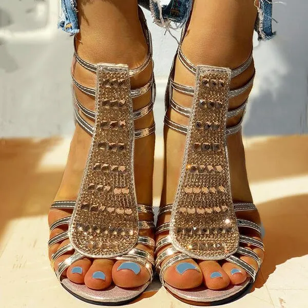 OPAL - ELEGANT AND COMFORT HEEL SANDALS