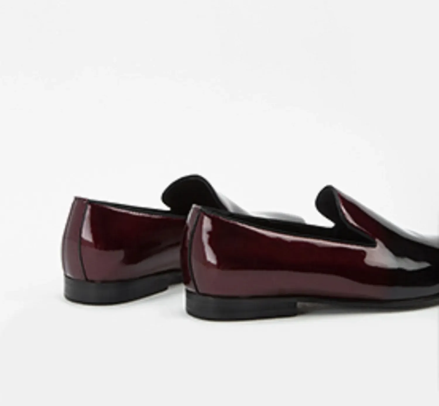 Patent Leather Slip-on Loafer in 2tone Evening Shoes