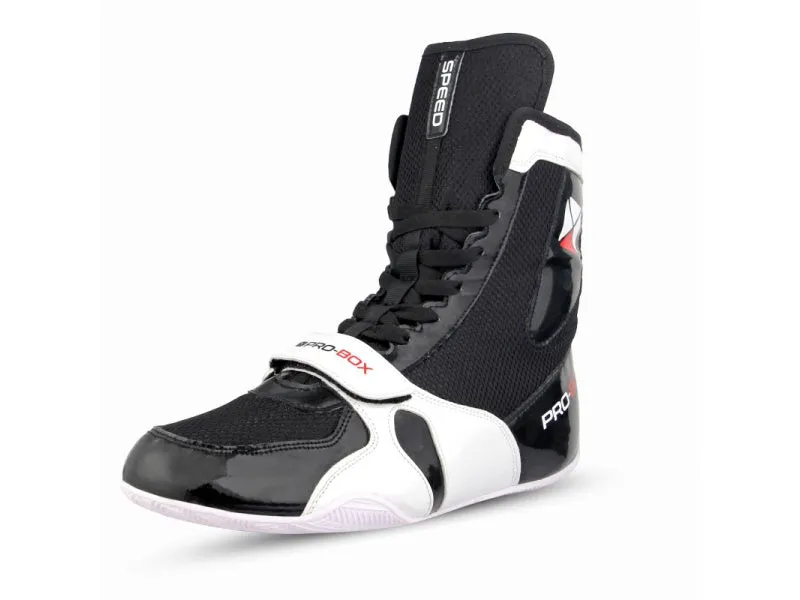 Pro Box Speed Lite Boxing Boots - Black/White