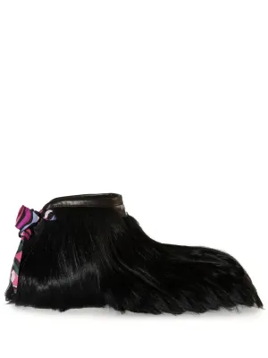 PUCCI Doggy goat-hair ankle boots