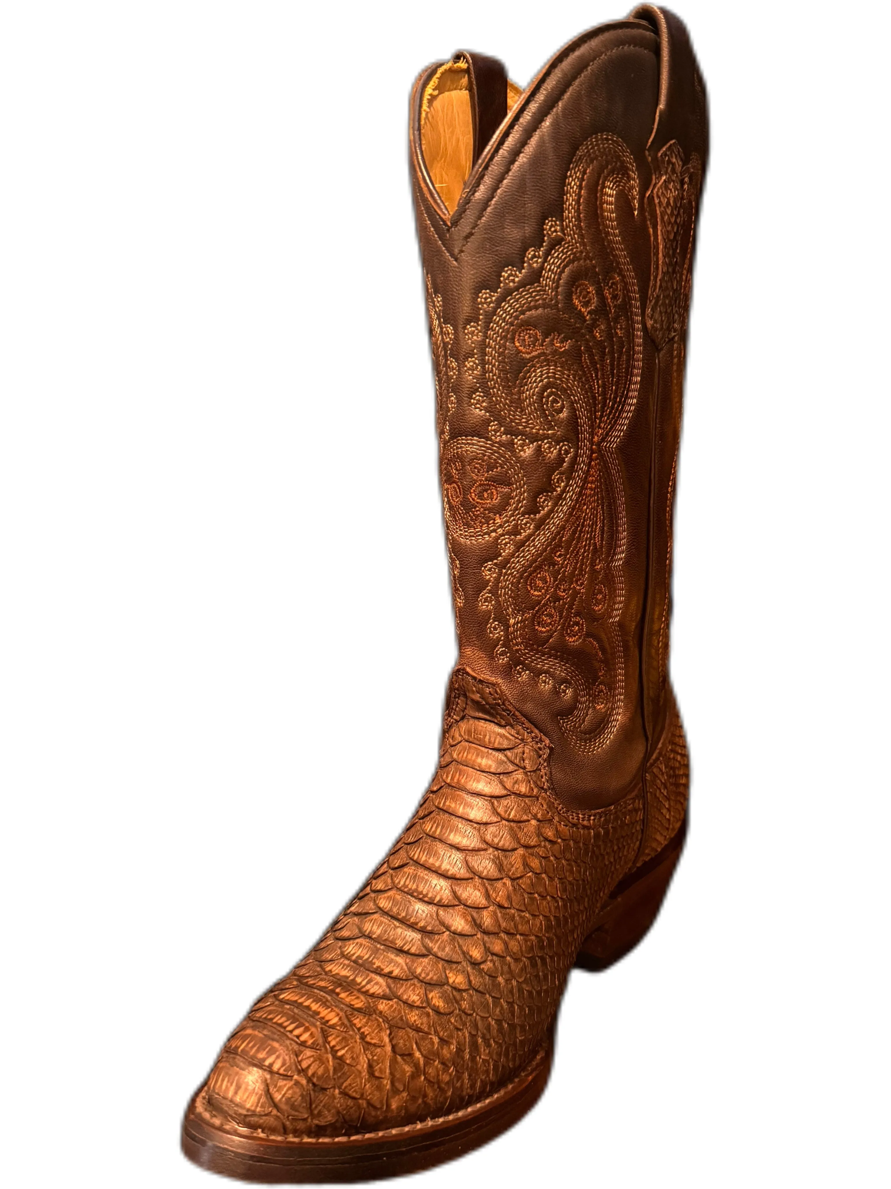 Python Boots Oval Toe