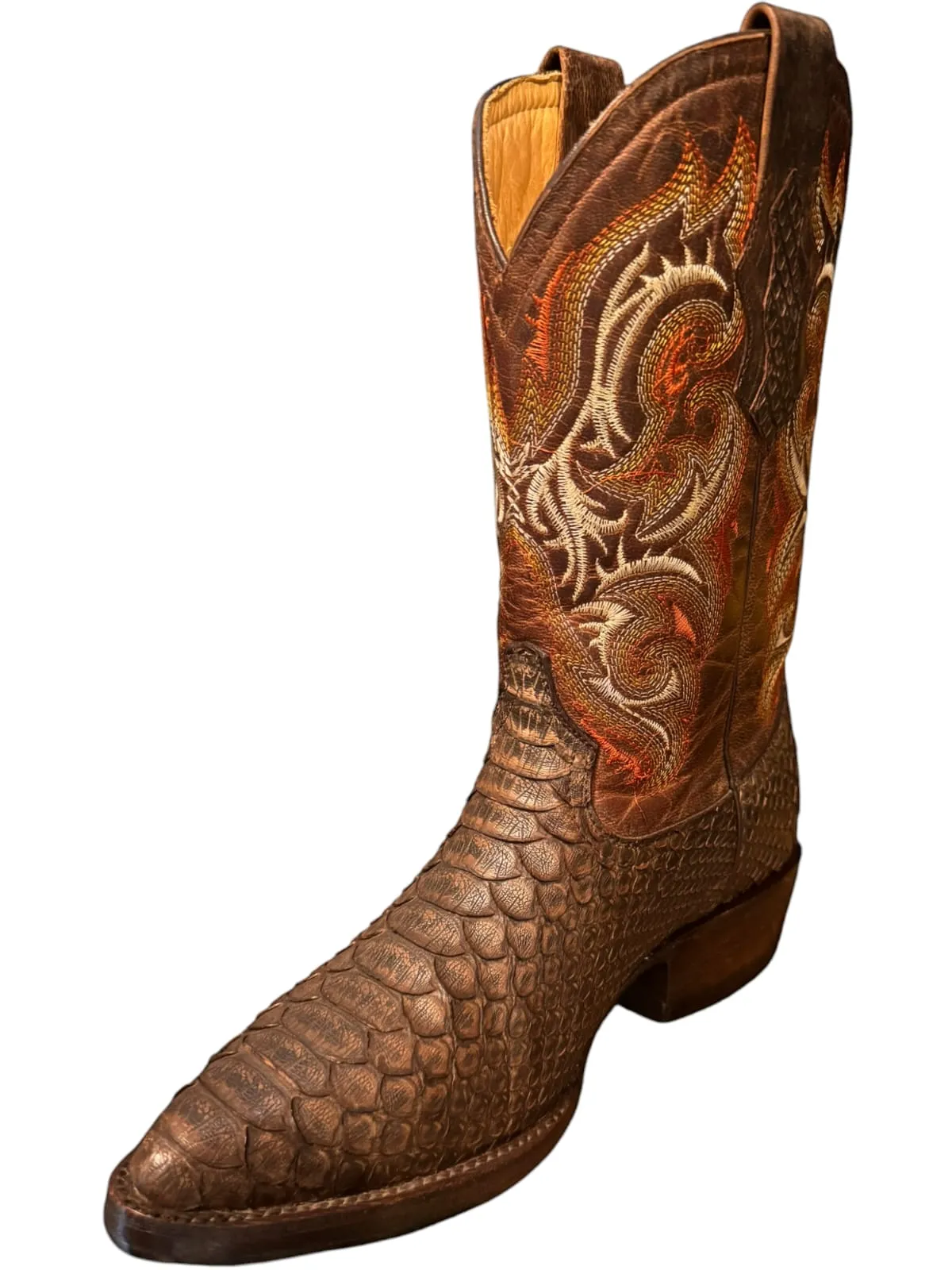 Python Boots Oval Toe