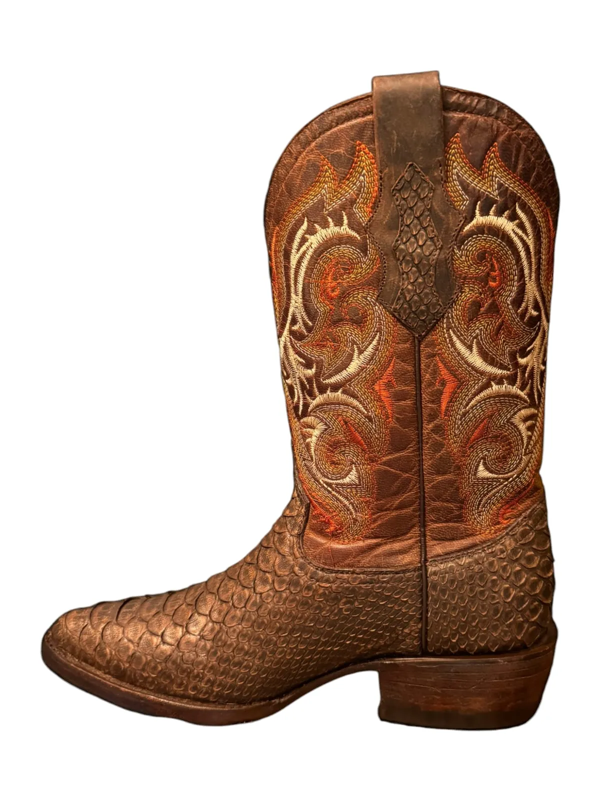 Python Boots Oval Toe