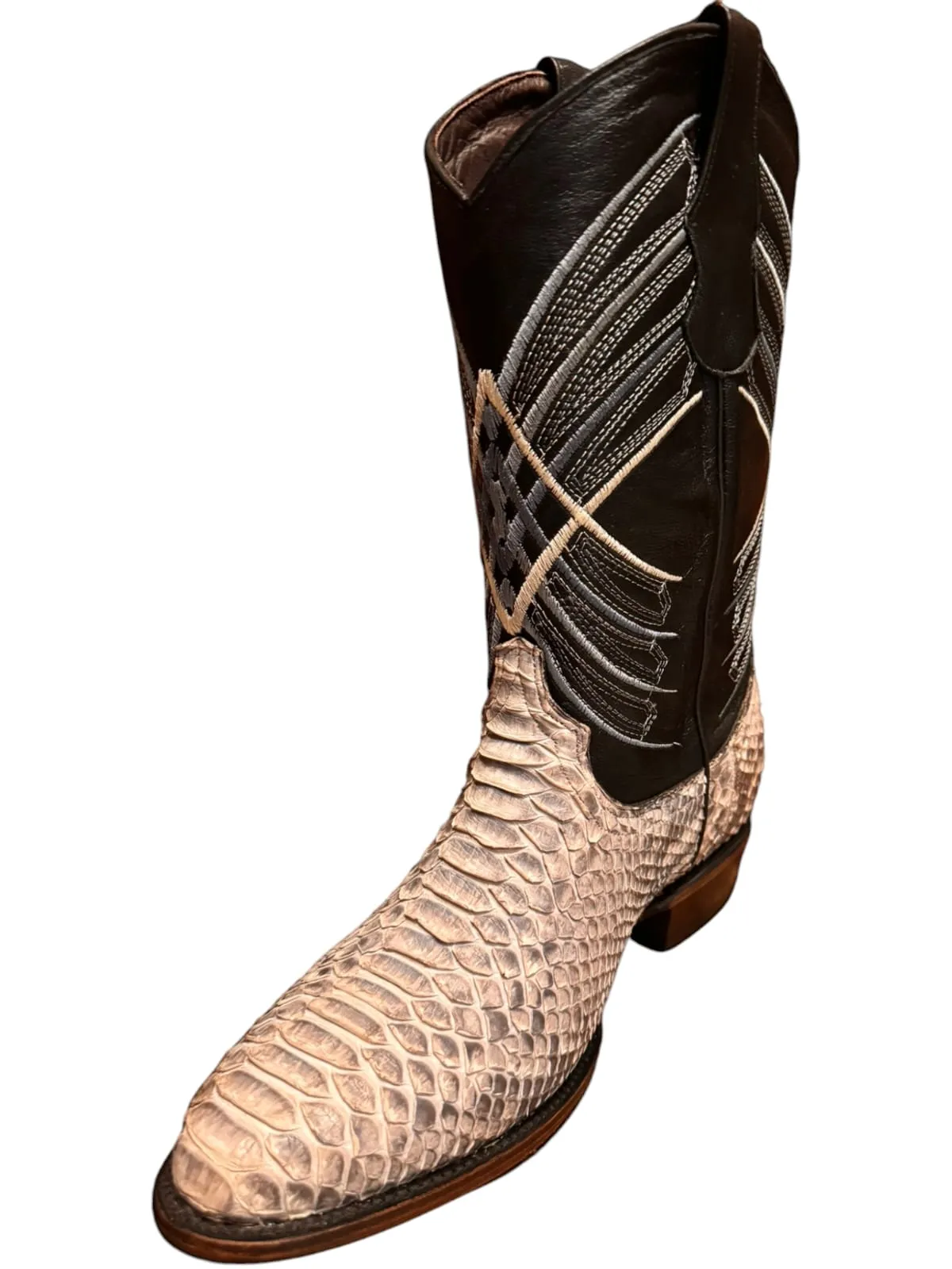 Python Boots Oval Toe