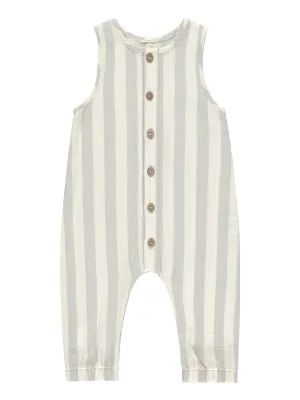 QUINCY MAE WOVEN JUMPSUIT || SKY STRIPE