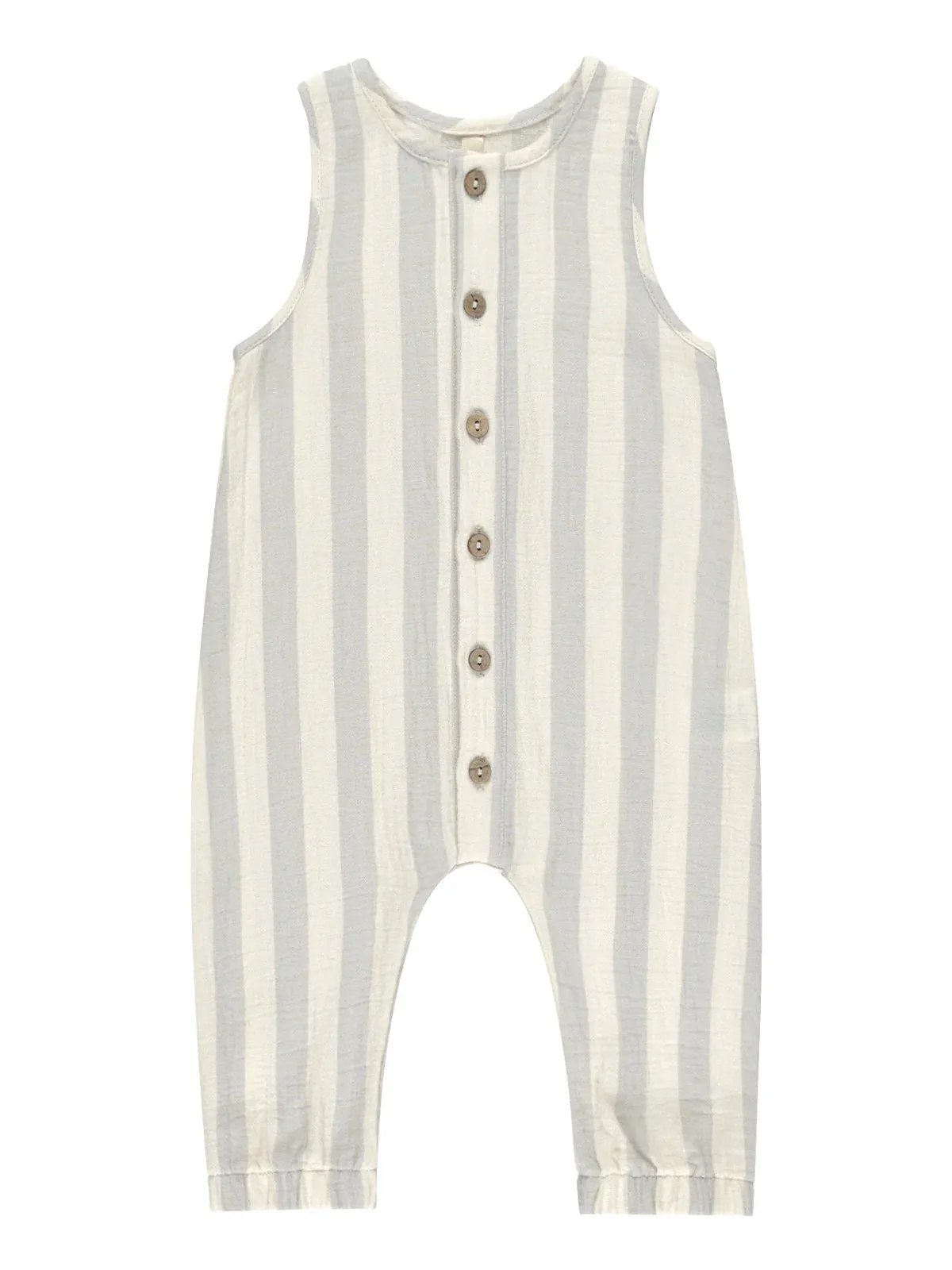 QUINCY MAE WOVEN JUMPSUIT || SKY STRIPE