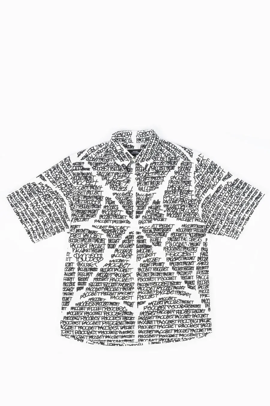 RASSVET VACATION SHIRT WOVEN BLACK WHITE