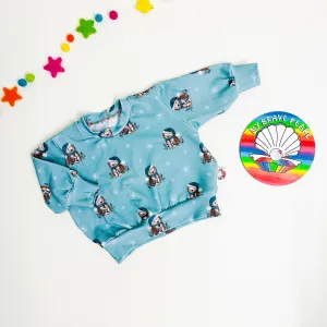 Ready To Ship 6-9M Winter Hedgies Christmas Vintage Sweatshirt
