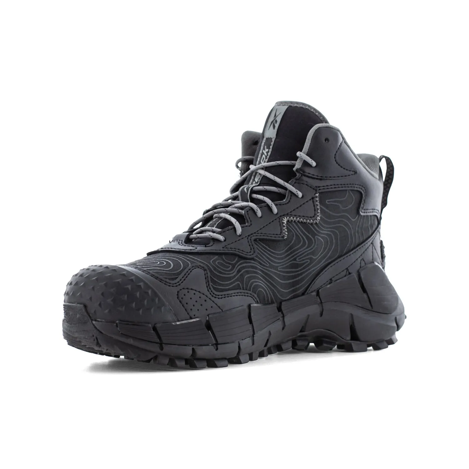 Reebok Mens Zig Kinetica Edge II Black Leather MetGuard Work Boots 10 M