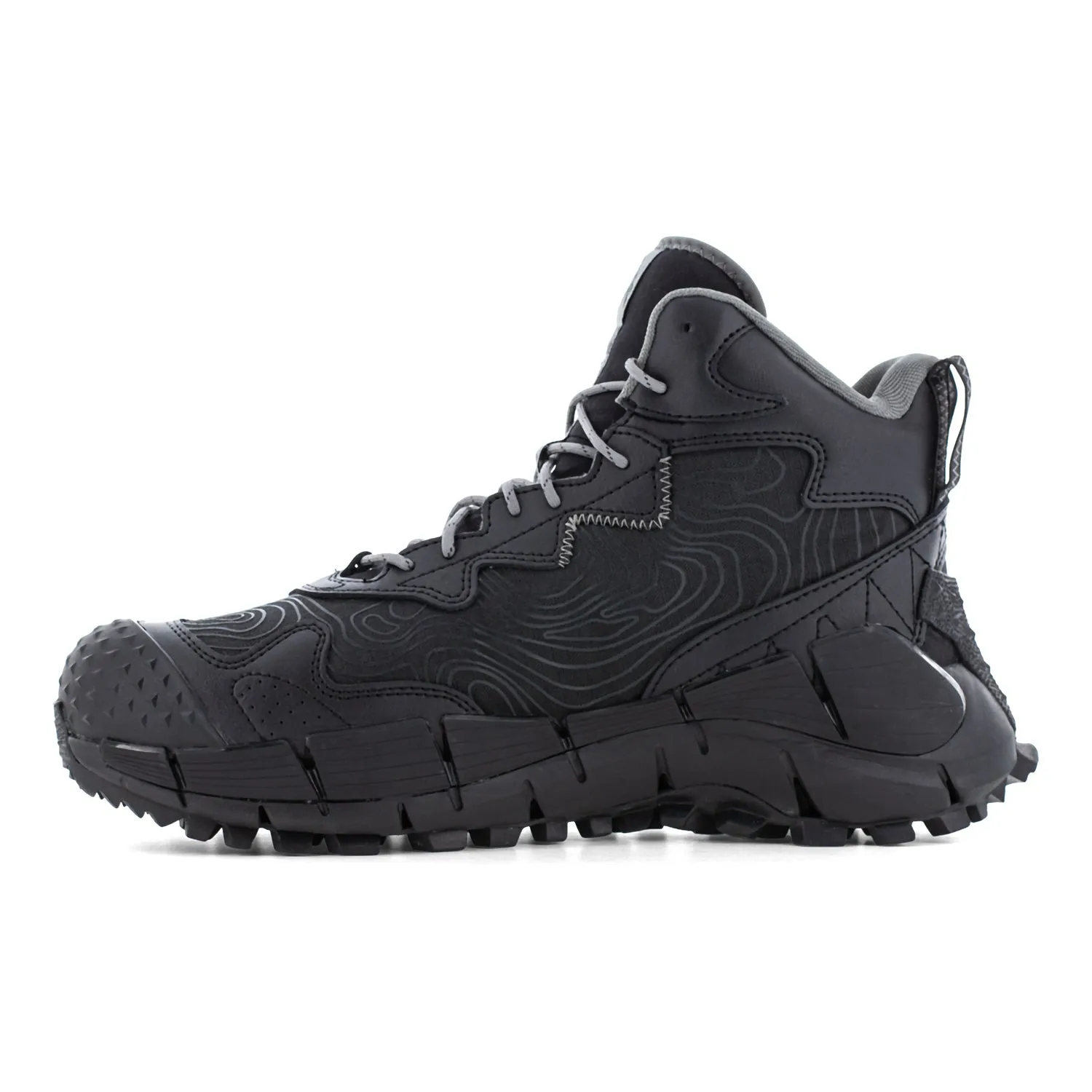 Reebok Mens Zig Kinetica Edge II Black Leather MetGuard Work Boots 10 M