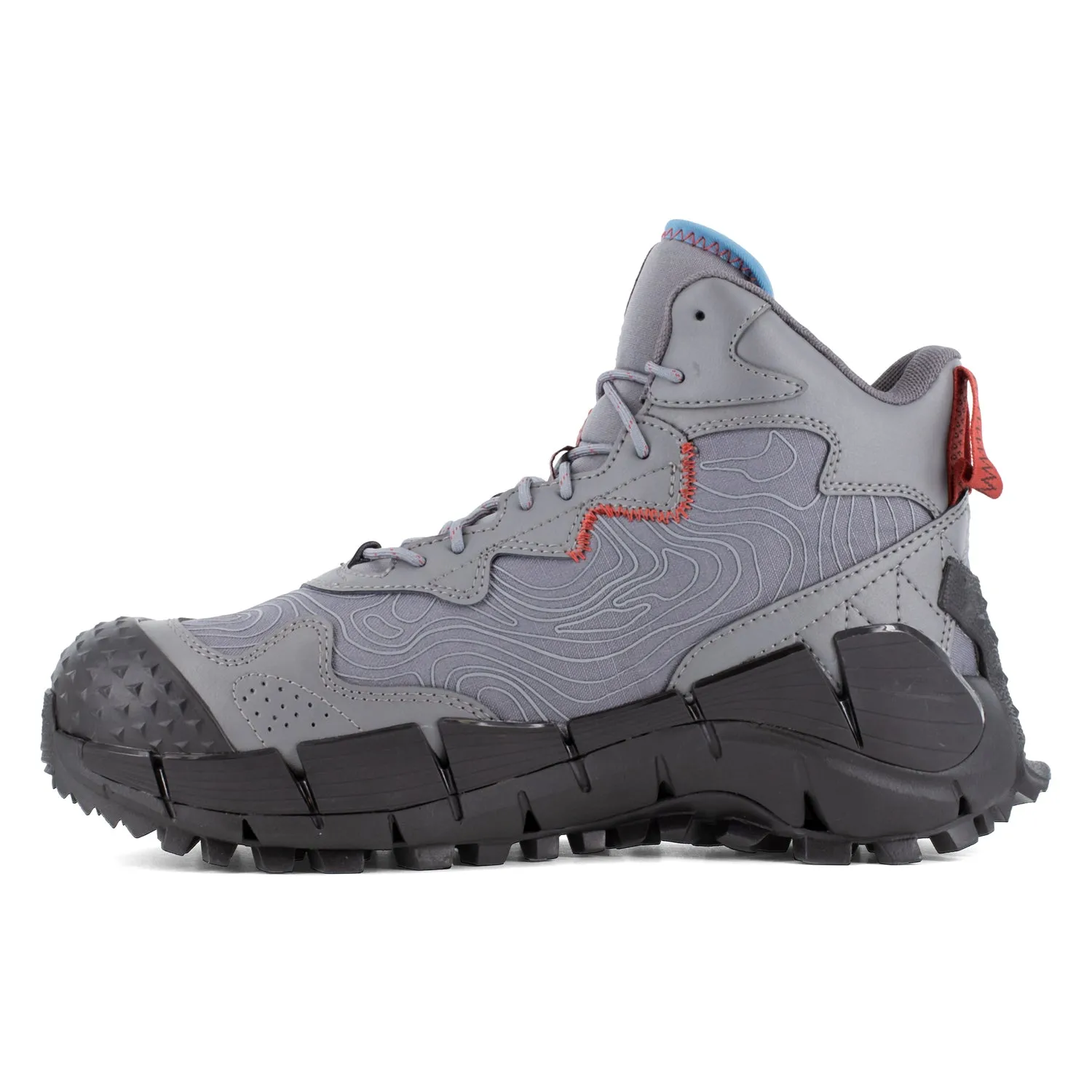 Reebok Mens Zig Kinetica Edge II Grey/Black Leather MetGuard Work Boots 10 M