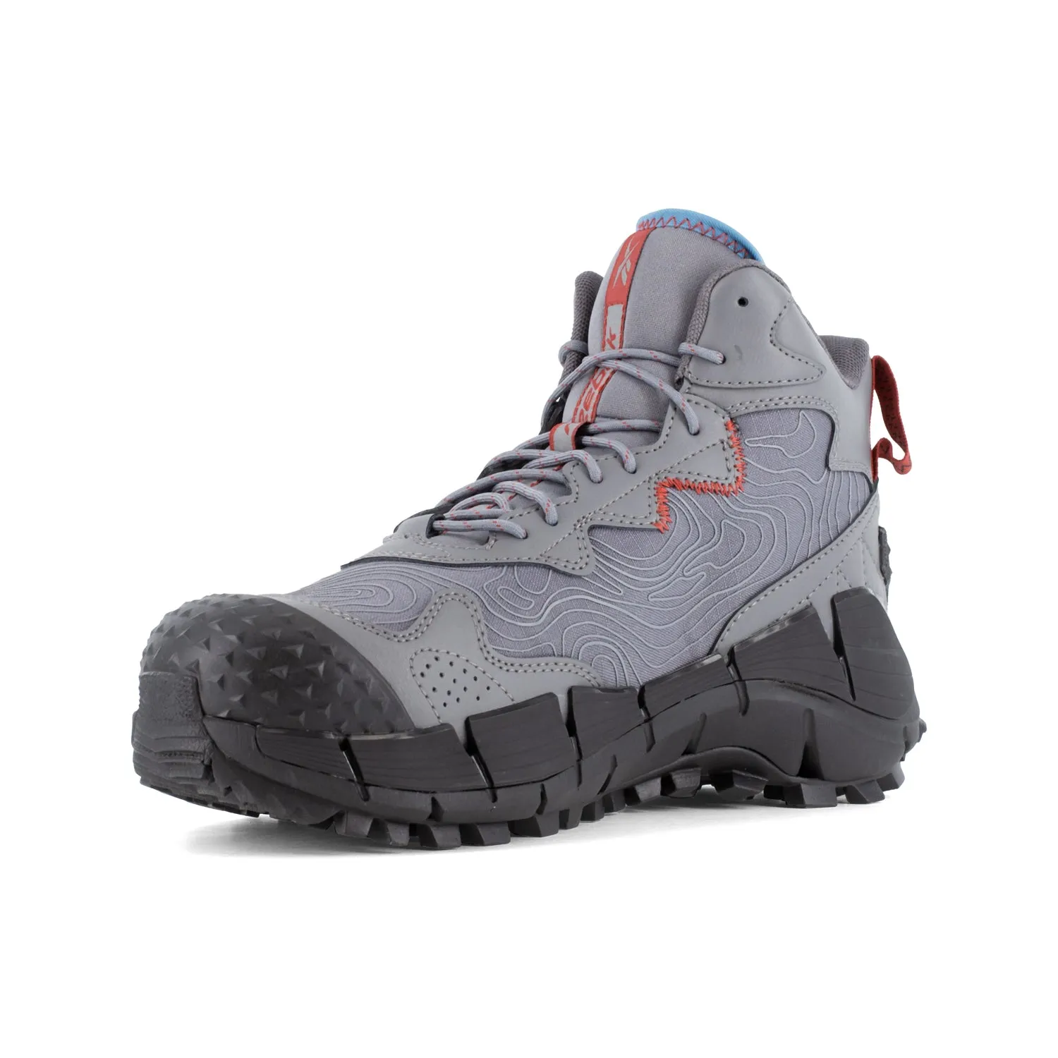 Reebok Mens Zig Kinetica Edge II Grey/Black Leather MetGuard Work Boots 11 M