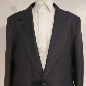 Reed Hill Navy Pinstripe Mens Three Piece Poly Suit