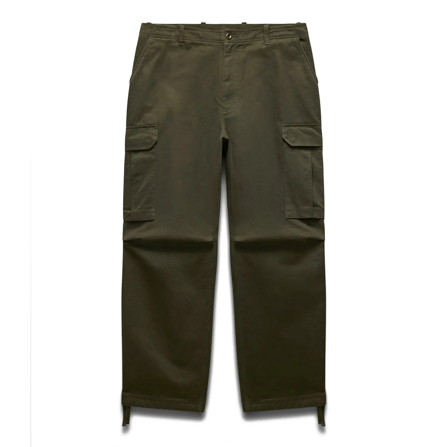 Reigning Champ Men Woven Cotton Chino Keeper Pant Dark Olive