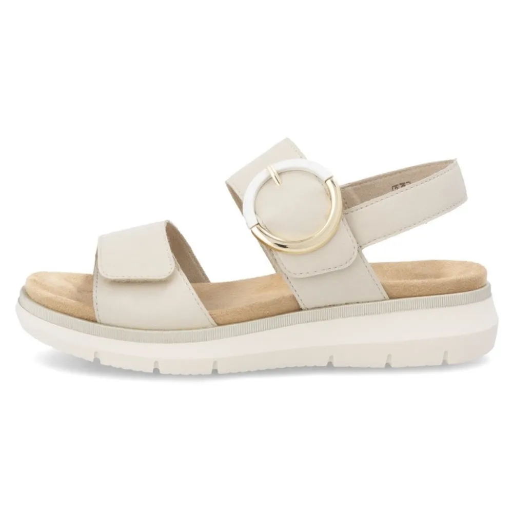 Remonte Jocelyn D2K50 White Leather Sandal (Women's)
