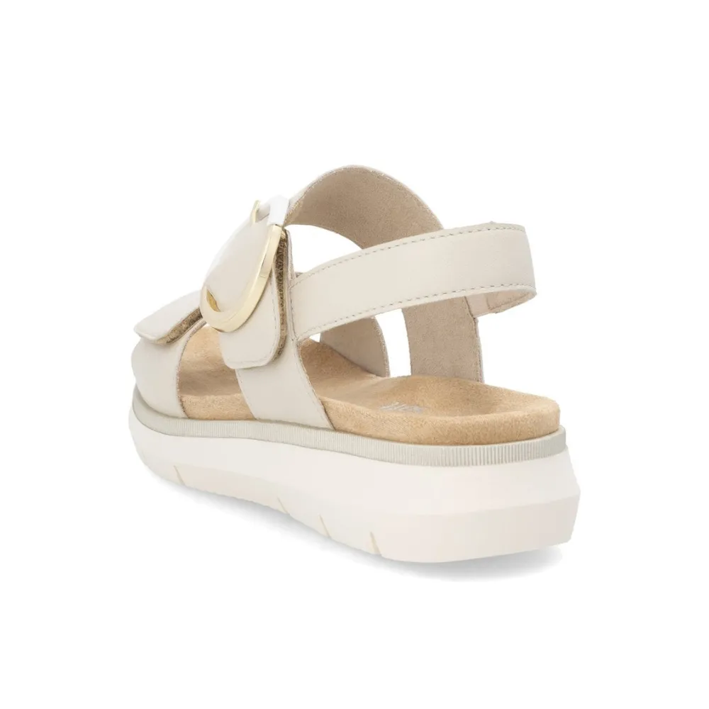 Remonte Jocelyn D2K50 White Leather Sandal (Women's)