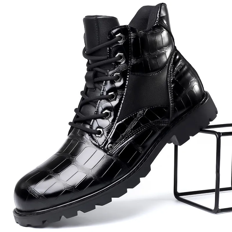 Rendell™ – Croco Embossed Boots