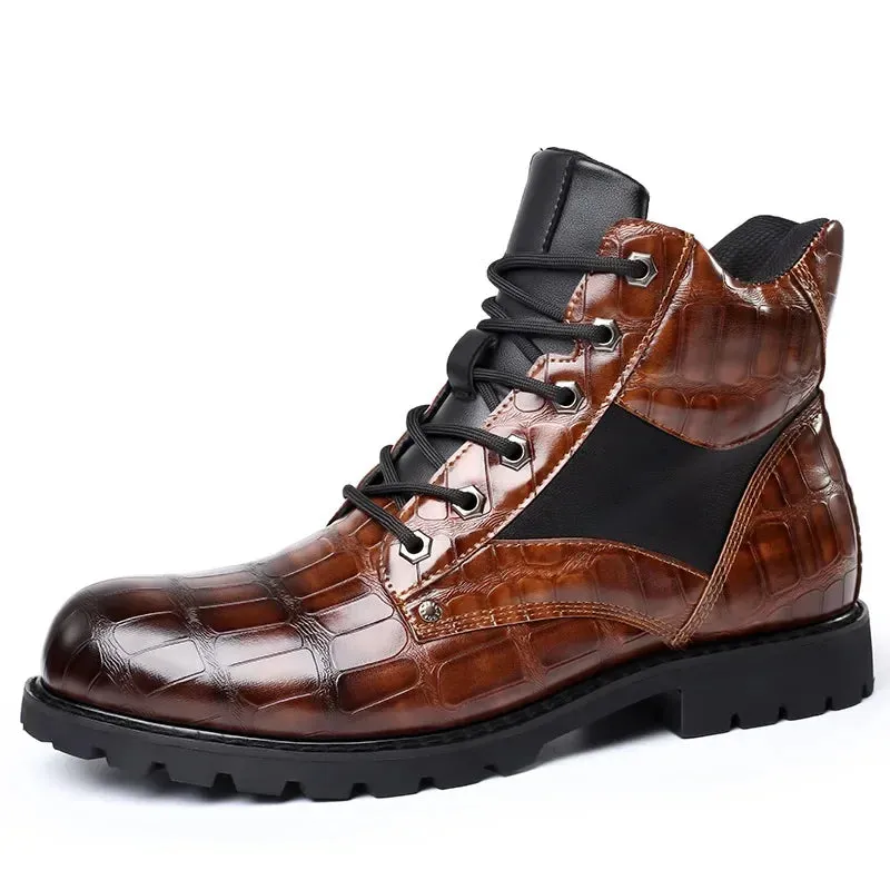Rendell™ – Croco Embossed Boots