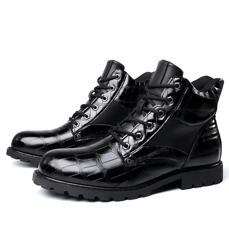 Rendell™ – Croco Embossed Boots