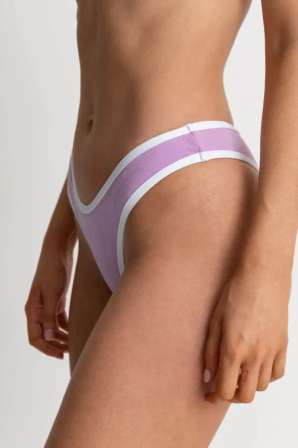 RHYTHM TERRY HI CUT BIKINI PANT ORCHID