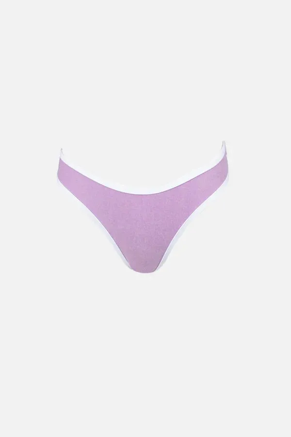 RHYTHM TERRY HI CUT BIKINI PANT ORCHID