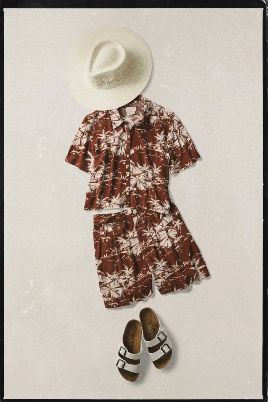 Riviera S/S Woven Shirt - Sepia