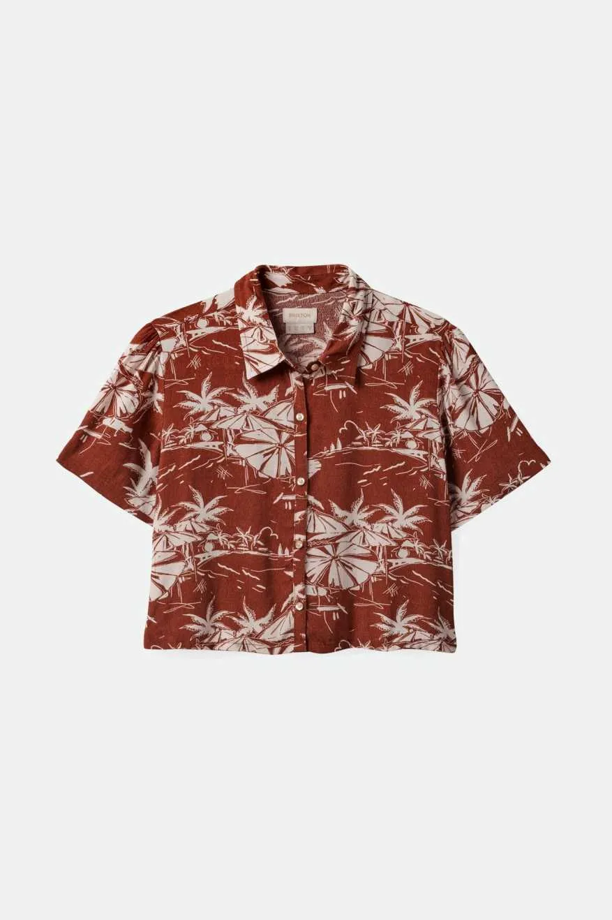 Riviera S/S Woven Shirt - Sepia