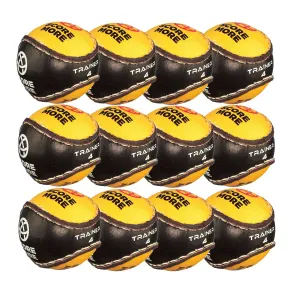 Score More Training Sliotar Size 4 Yellow & Black Pack of 12
