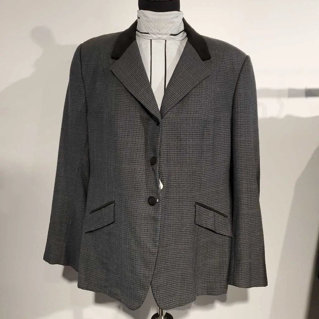Show Season Houndstooth Hunt Coat Custom Approx. Ladies 20/22
