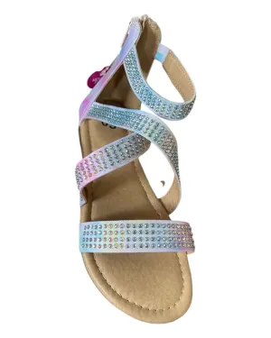 Silver Sparkle Sleek Sandals