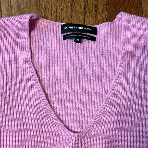 Something Navy Pink Sweater