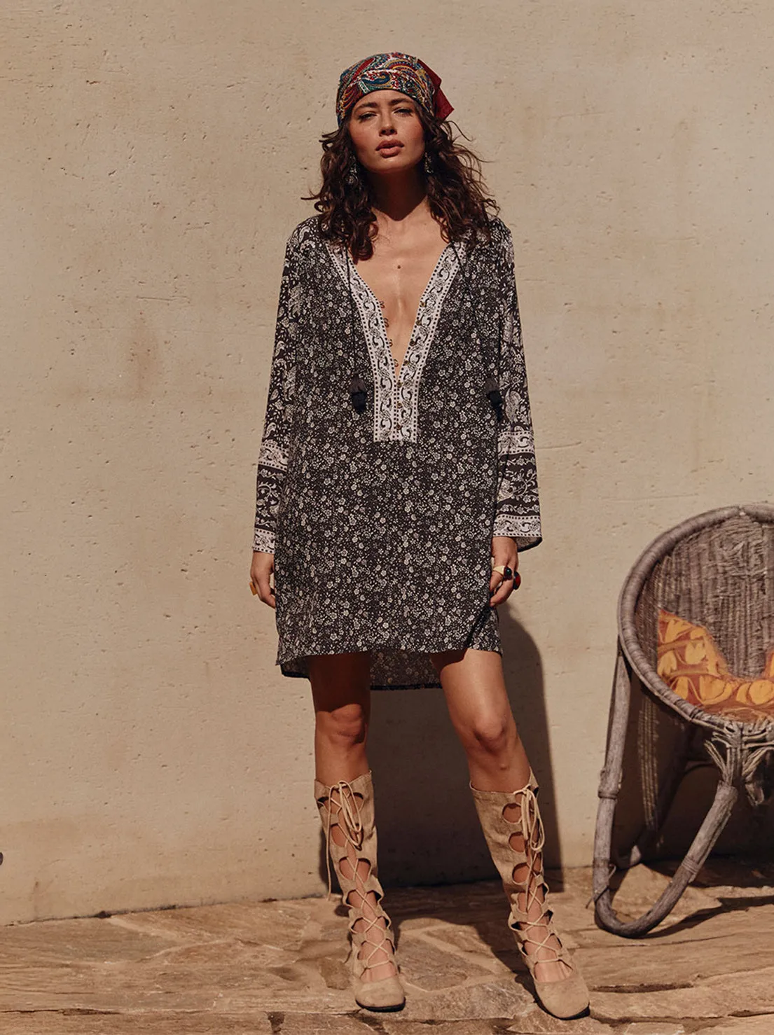 Spell - Little Bird Tunic Dress - Midnight
