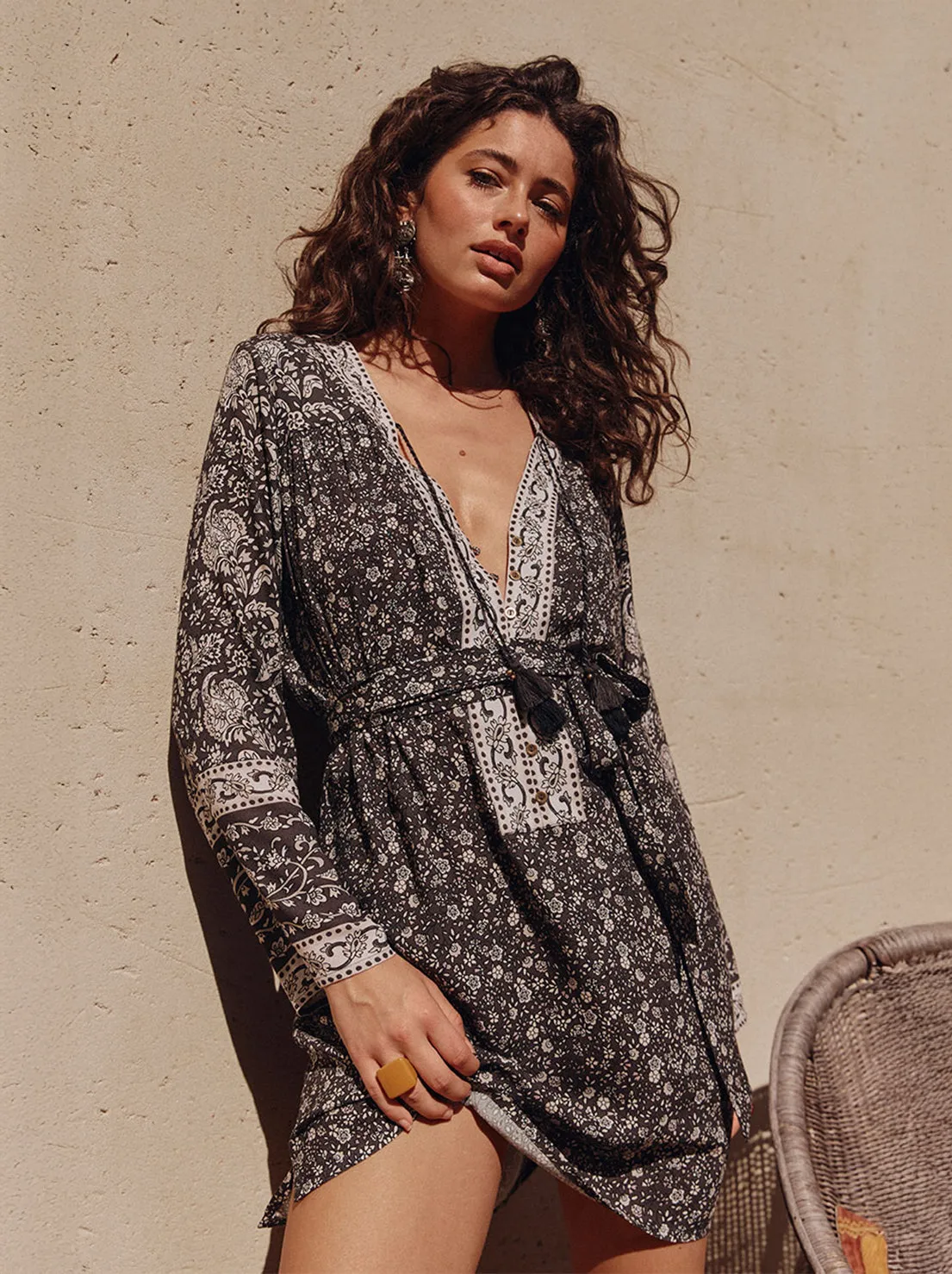 Spell - Little Bird Tunic Dress - Midnight