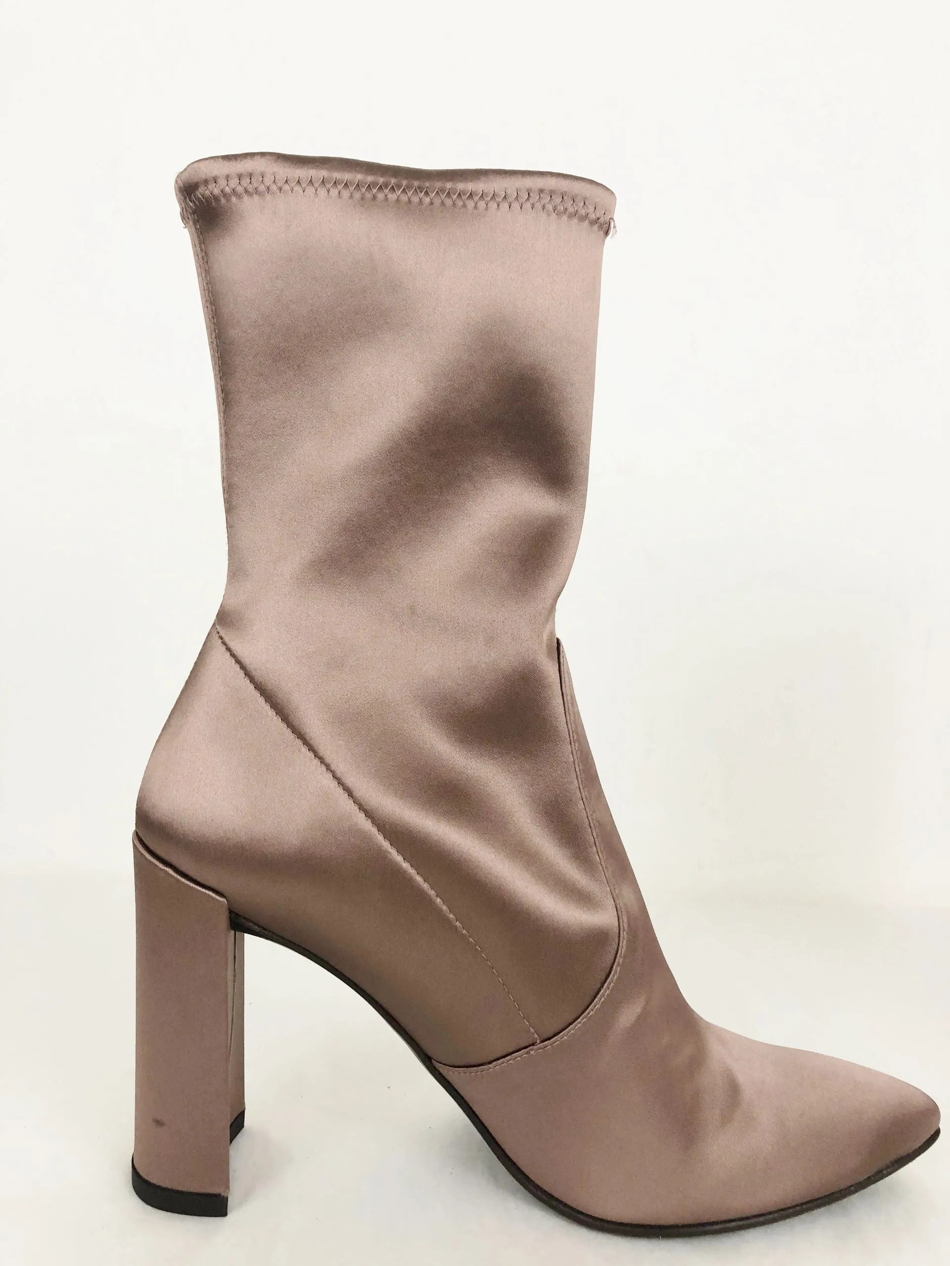 Stuart Weitzman Stretch Satin Boots Size 7.5