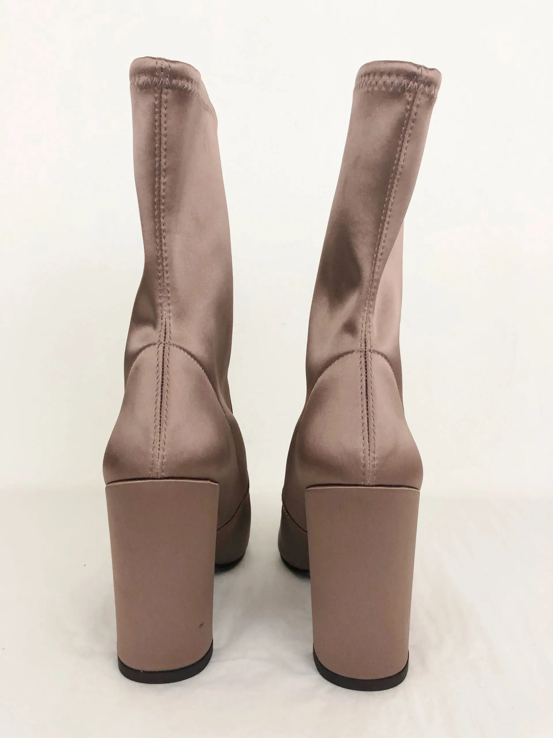 Stuart Weitzman Stretch Satin Boots Size 7.5