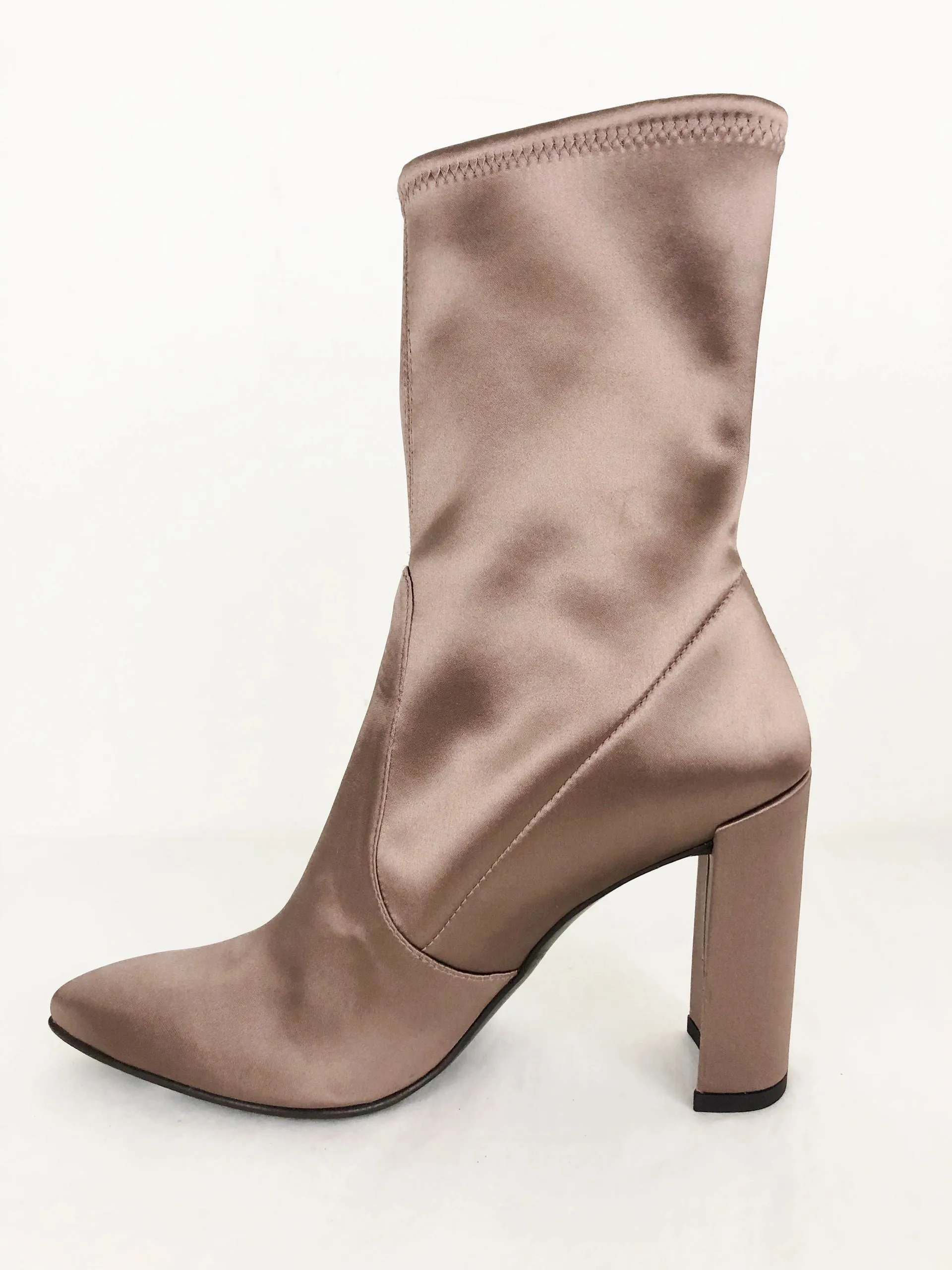 Stuart Weitzman Stretch Satin Boots Size 7.5