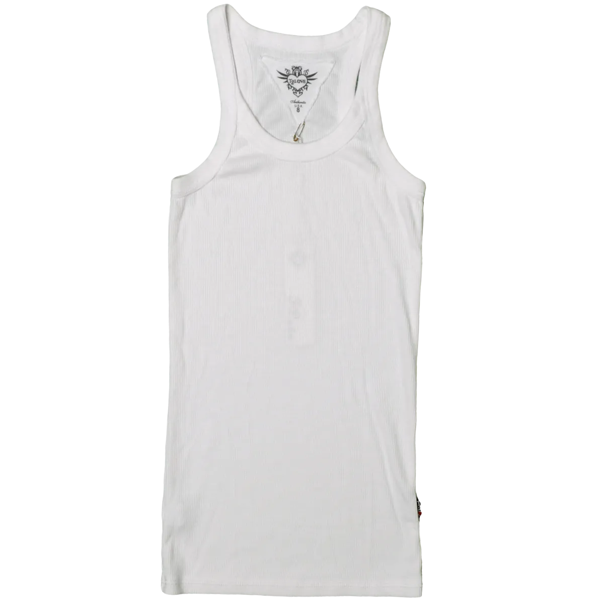 T2Love- White Heather Tank