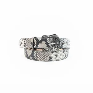 TANNER MARK EXOTIC BELT Python Natural Luxury Belt